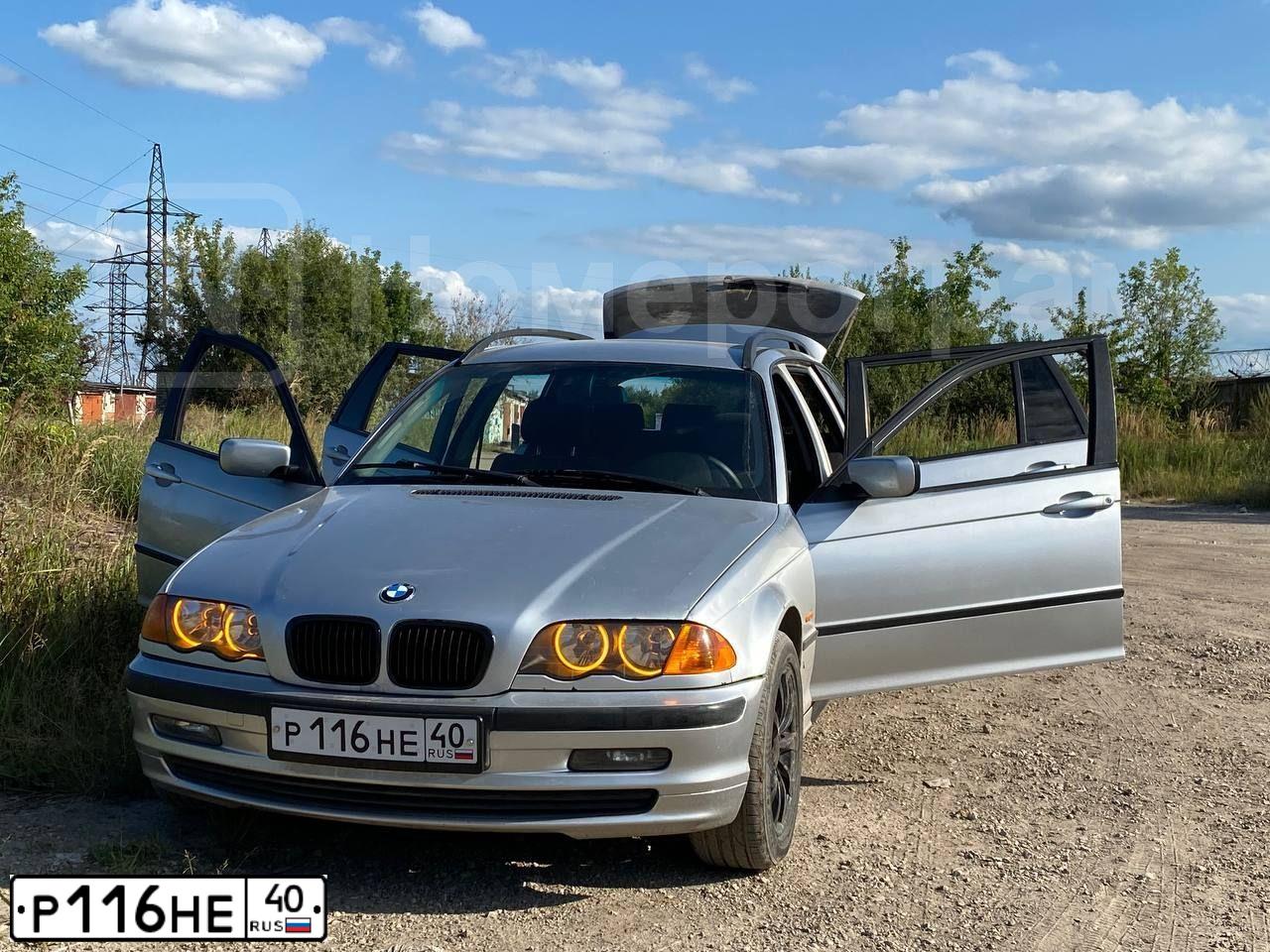 Фото автомобиля BMW SERIE 3, 2000 — госномер Р116НЕ40. Цвет: СЕРЕБРИСТЫЙ