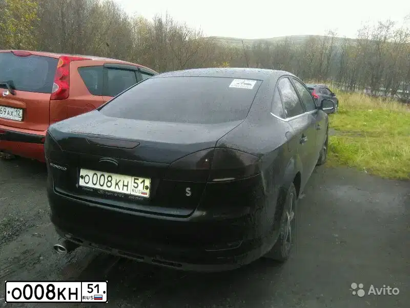 Фото автомобиля FORD MONDEO, 2008 — госномер О008КН51. Цвет: ЧЕРНЫЙ