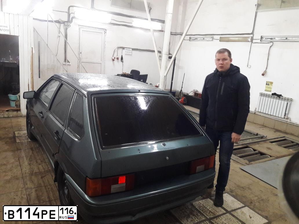 Фото автомобиля LADA 2114 SAMARA, 2008 — госномер Н527СВ702. Цвет: СЕРО-СИНЕ-ЗЕЛЕНЫЙ
