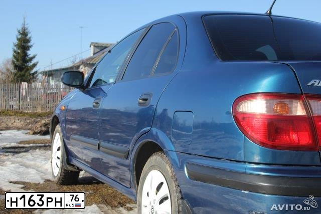 Фото автомобиля NISSAN ALMERA, 2001 — госномер Т787ОА177. Цвет: синий
