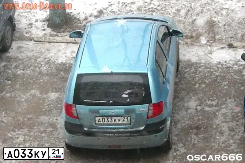 Фото автомобиля HYUNDAI GETZ, 2008 — госномер В851ТР21. Цвет: ГОЛУБОЙ