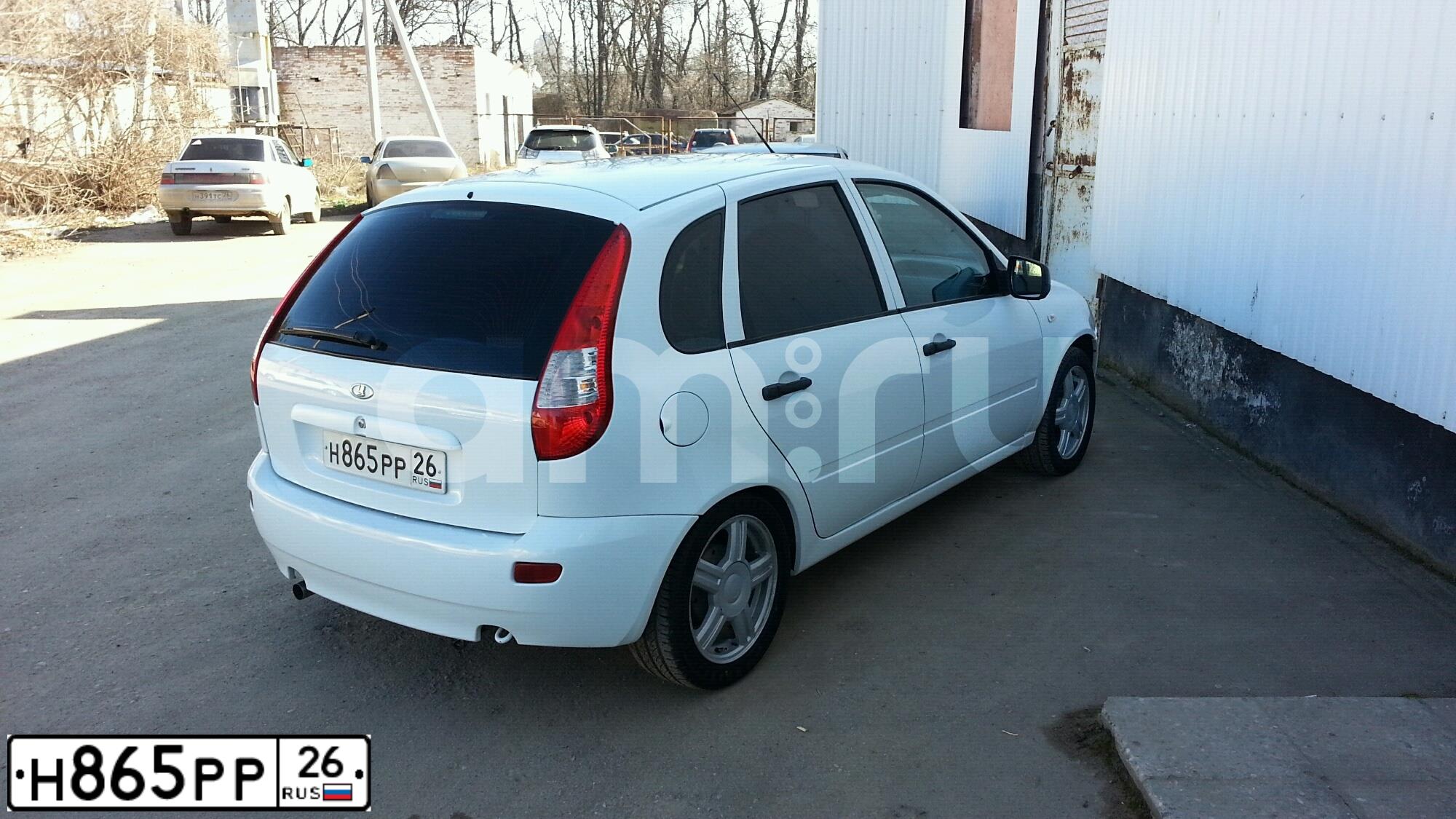 Фото автомобиля LADA 1119 KALINA, 2012 — госномер Н865РР26. Цвет: Белый