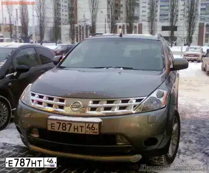 Фото автомобиля NISSAN MURANO, 2006 — госномер Т526АА39. Цвет: СЕРЫЙ