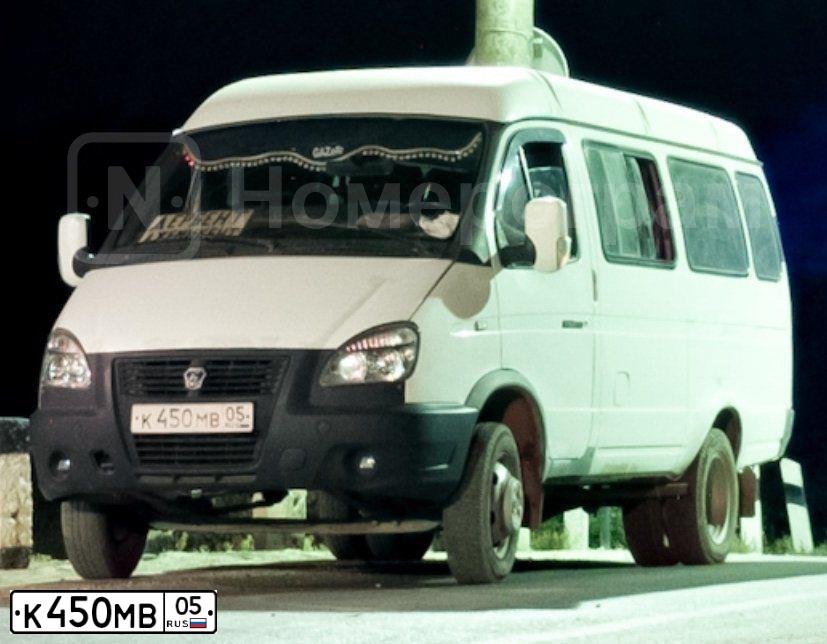 Фото автомобиля GAZ 3221 EL, 2006 — госномер К450МВ05. Цвет: Белый
