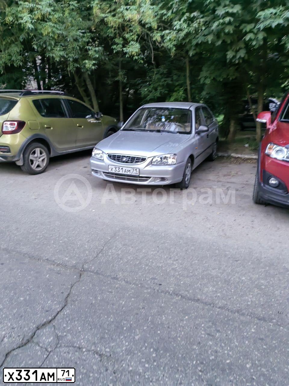 Фото автомобиля TAGAZ ACCENT, 2006 — госномер Х331АМ71. Цвет: СЕРЕБРИСТЫЙ