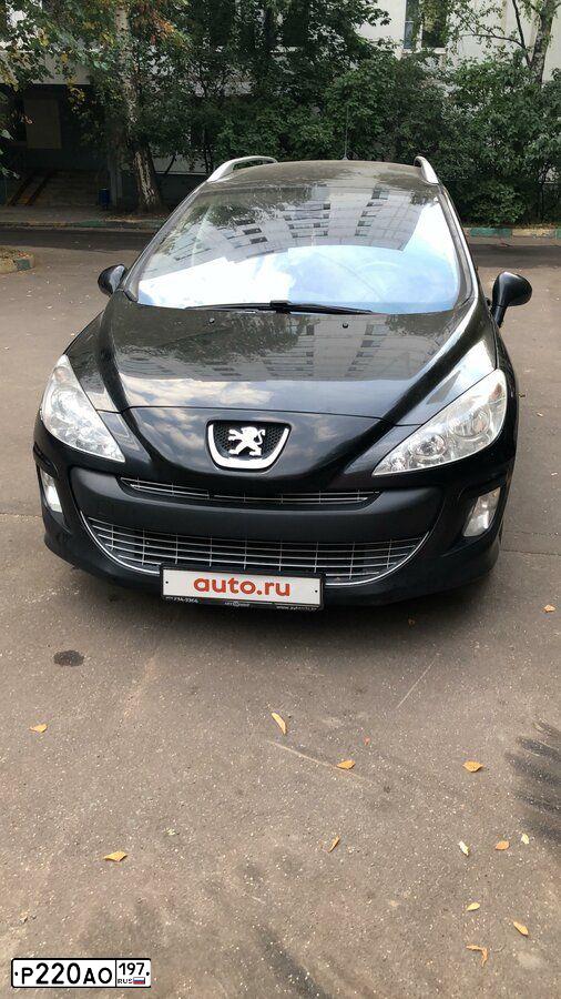 Фото автомобиля PEUGEOT 308, 2010 — госномер В831СВ37. Цвет: ЧЕРНЫЙ