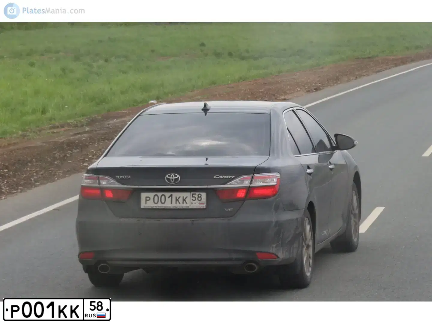Фото автомобиля TOYOTA CAMRY, 2021 — госномер А001ЕЕ58