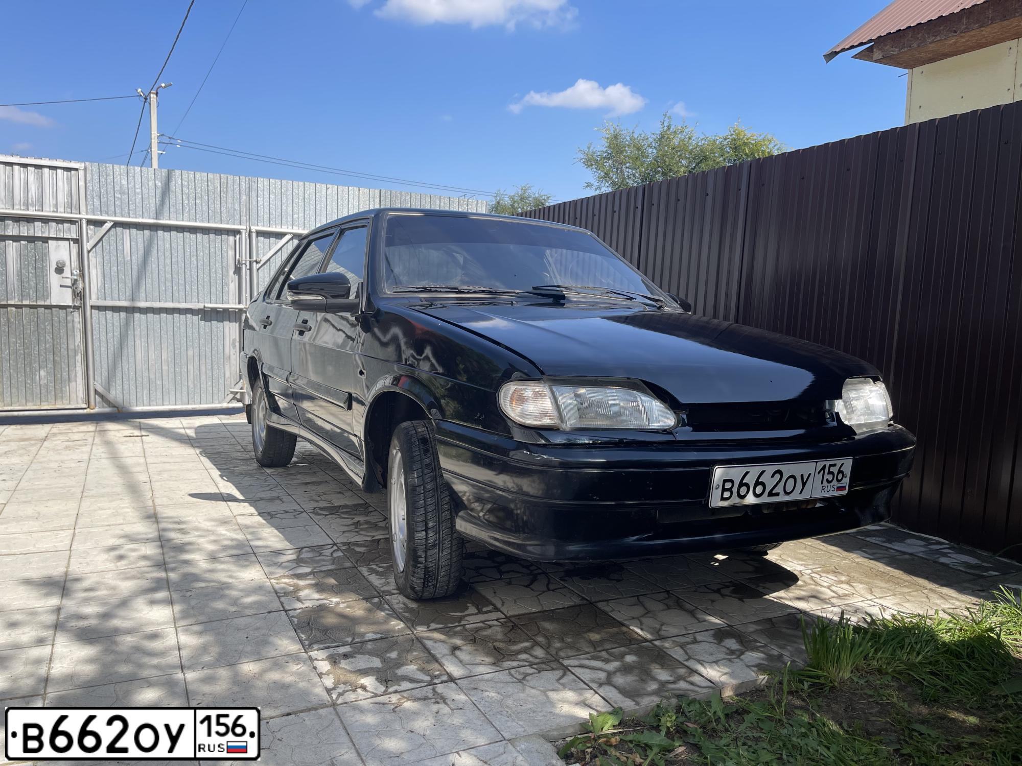 Фото автомобиля LADA 2115 SAMARA, 2009 — госномер В662ОУ156. Цвет: Темно-зеленый