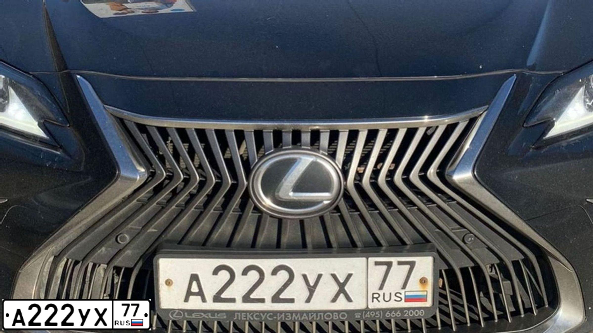 Фото автомобиля LEXUS ES, 2018 — госномер М990АМ977. Цвет: ЧЕРНЫЙ
