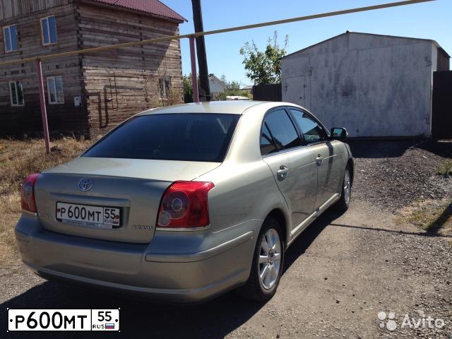 Фото автомобиля TOYOTA AVENSIS, 2008 — госномер Р600МТ55. Цвет: СЕРО-ЗЕЛЕНЫЙ