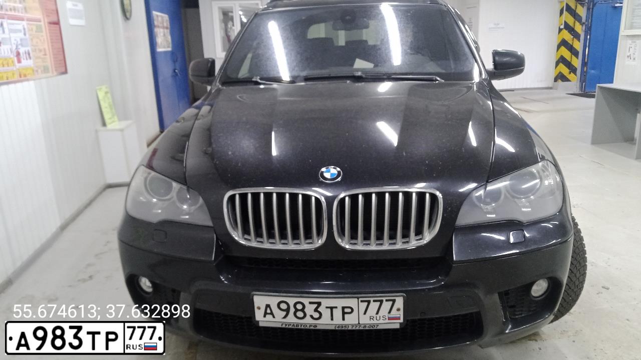 Фото автомобиля BMW X5, 2010 — госномер А983ТР777. Цвет: ЧЕРНЫЙ