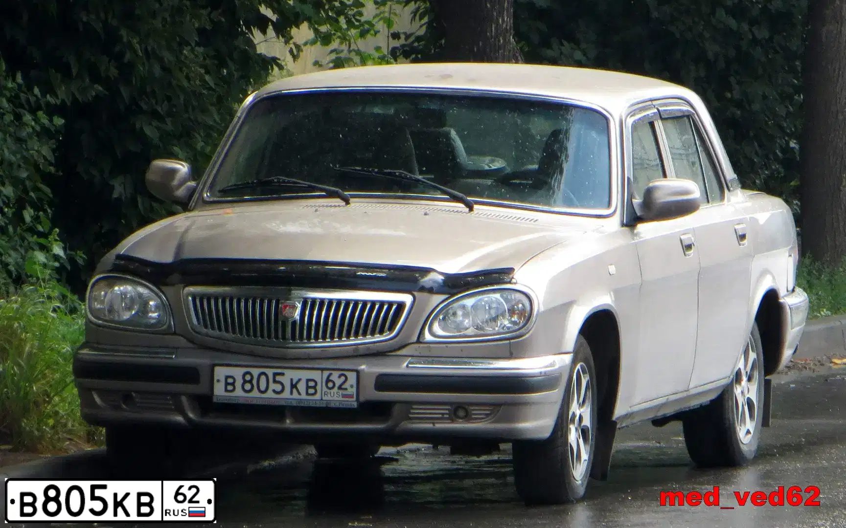 Фото автомобиля GAZ 3110 WOLGA, 2005 — госномер В805КВ62. Цвет: ЛАСВЕГАС(СЕРЫЙ)