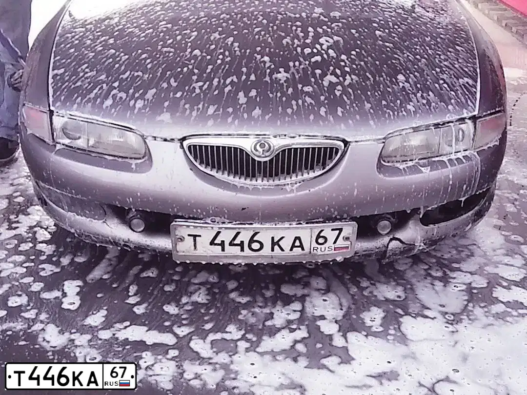 Фото автомобиля MAZDA XEDOS 6 / XEDOS 9, 1996 — госномер Т446КА67. Цвет: СЕРЫЙ