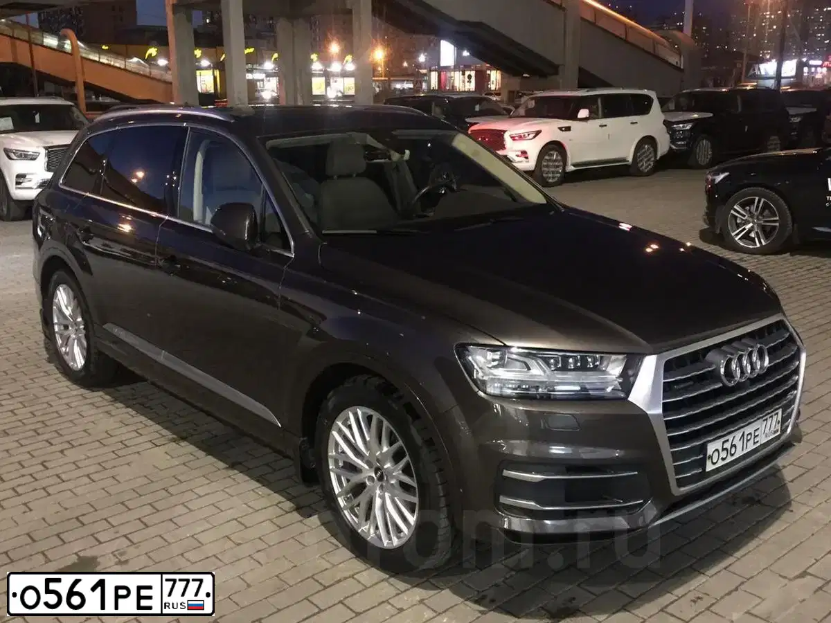 Фото автомобиля AUDI Q7, 2015 — госномер Н612ТВ62. Цвет: КОРИЧНЕВЫЙ
