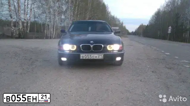 Фото автомобиля BMW 520, 2000 — госномер А621ЕЕ116. Цвет: Темно-синий