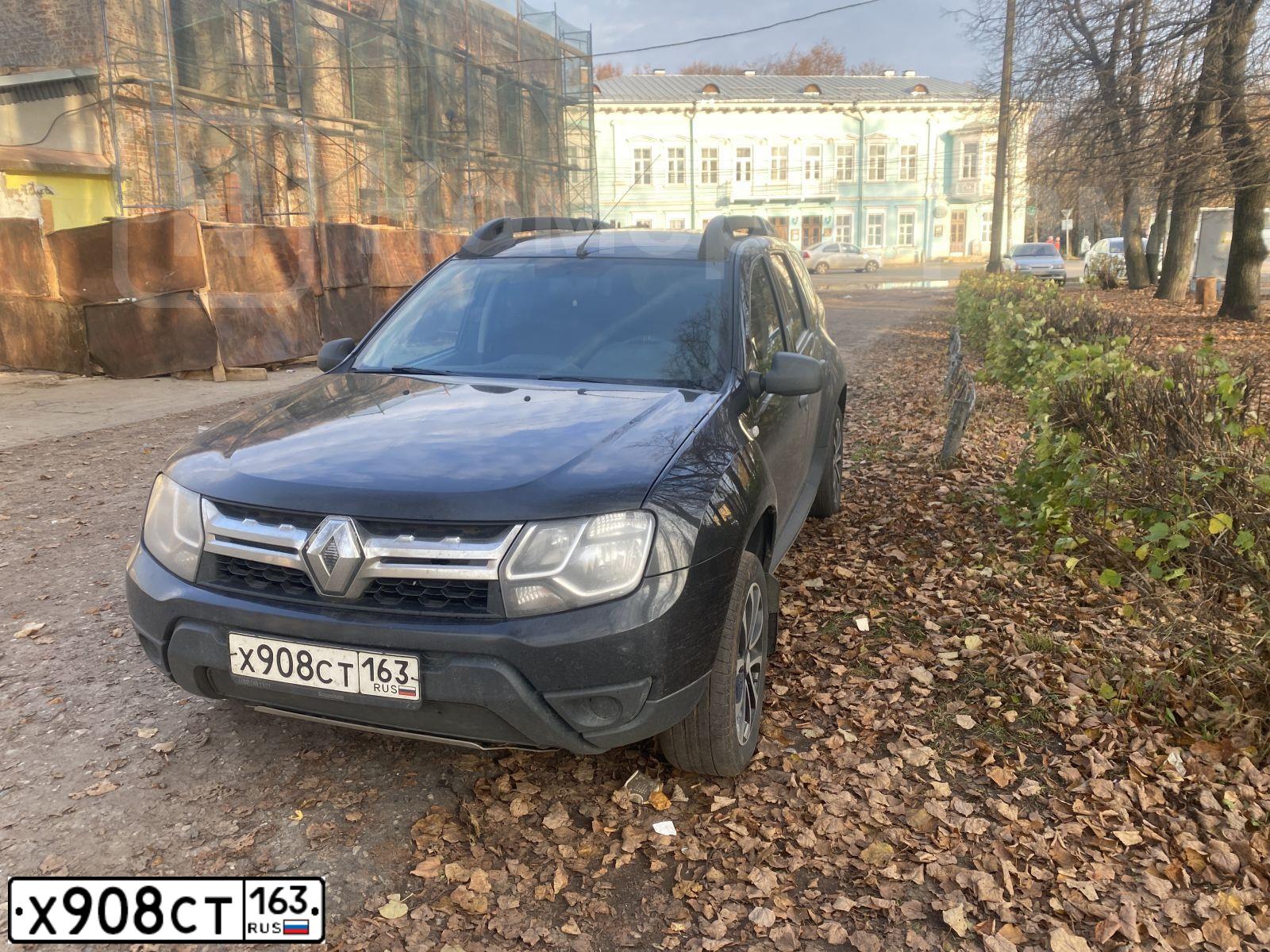 Фото автомобиля RENAULT DUSTER, 2017 — госномер Х908СТ163. Цвет: ЧЕРНЫЙ