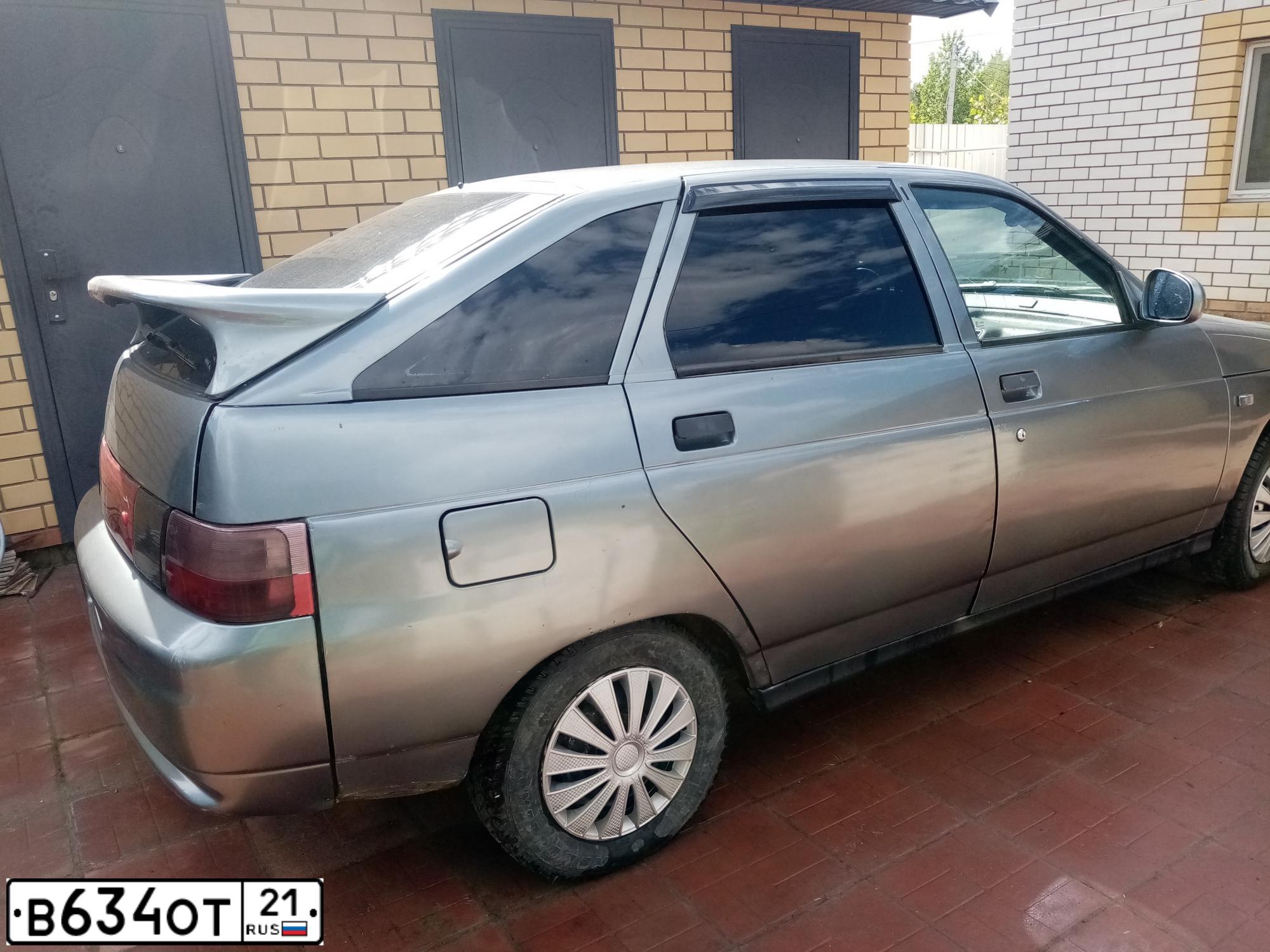 Фото автомобиля LADA 2112, 2005 — госномер С877РК12. Цвет: СРЕД СЕР-ЗЕЛЕН МЕТАЛ