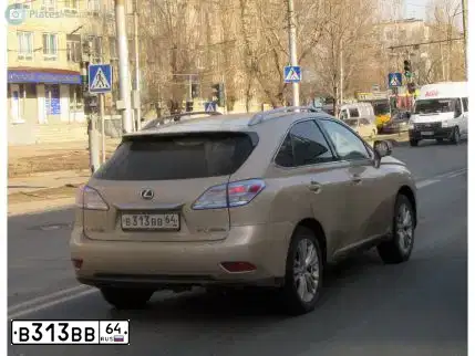 Фото автомобиля LEXUS RX, 2010 — госномер В616МТ122. Цвет: ЗОЛОТИСТЫЙ