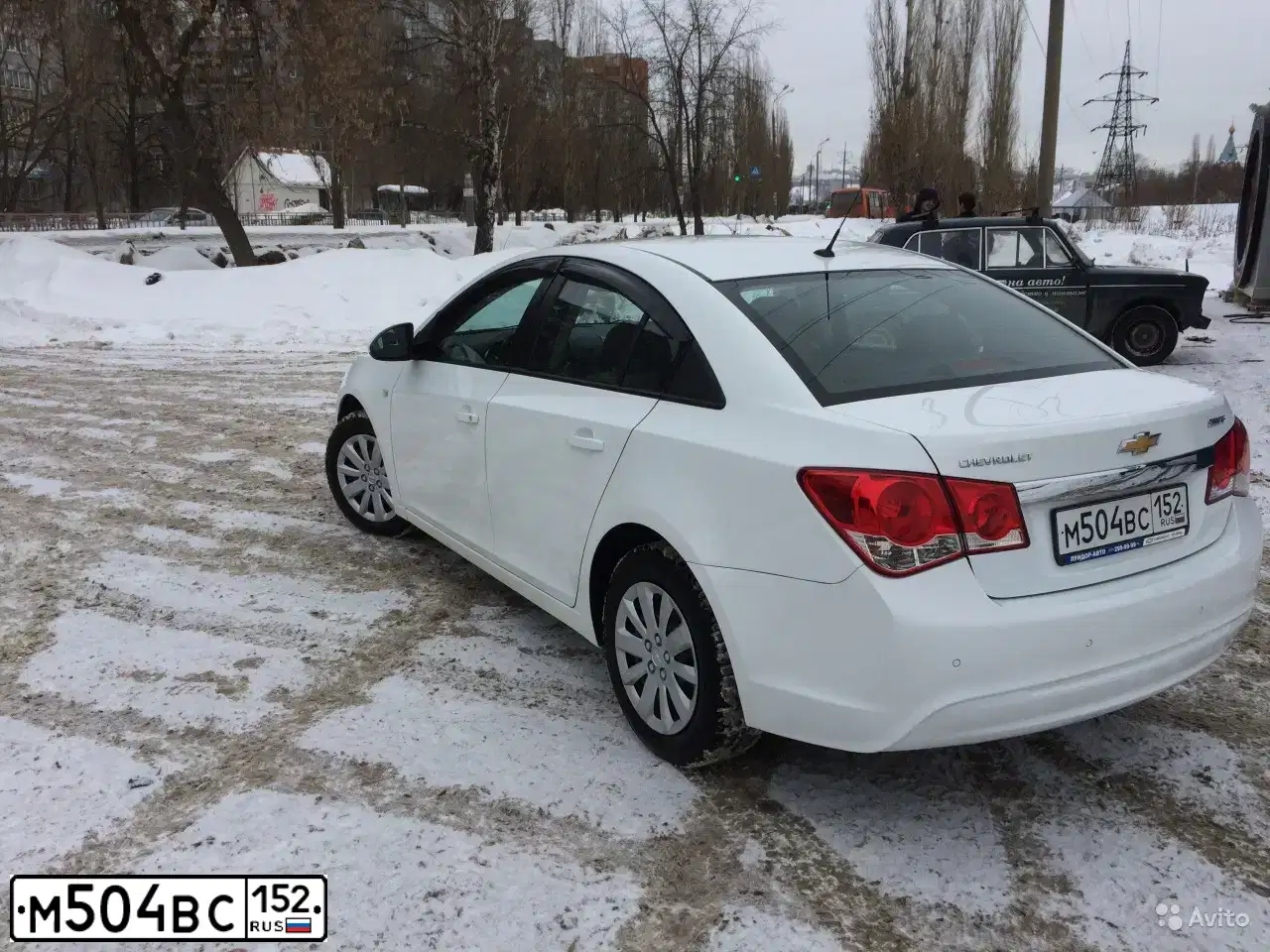 Фото автомобиля CHEVROLET CRUZE, 2013 — госномер М504ВС152. Цвет: Белый