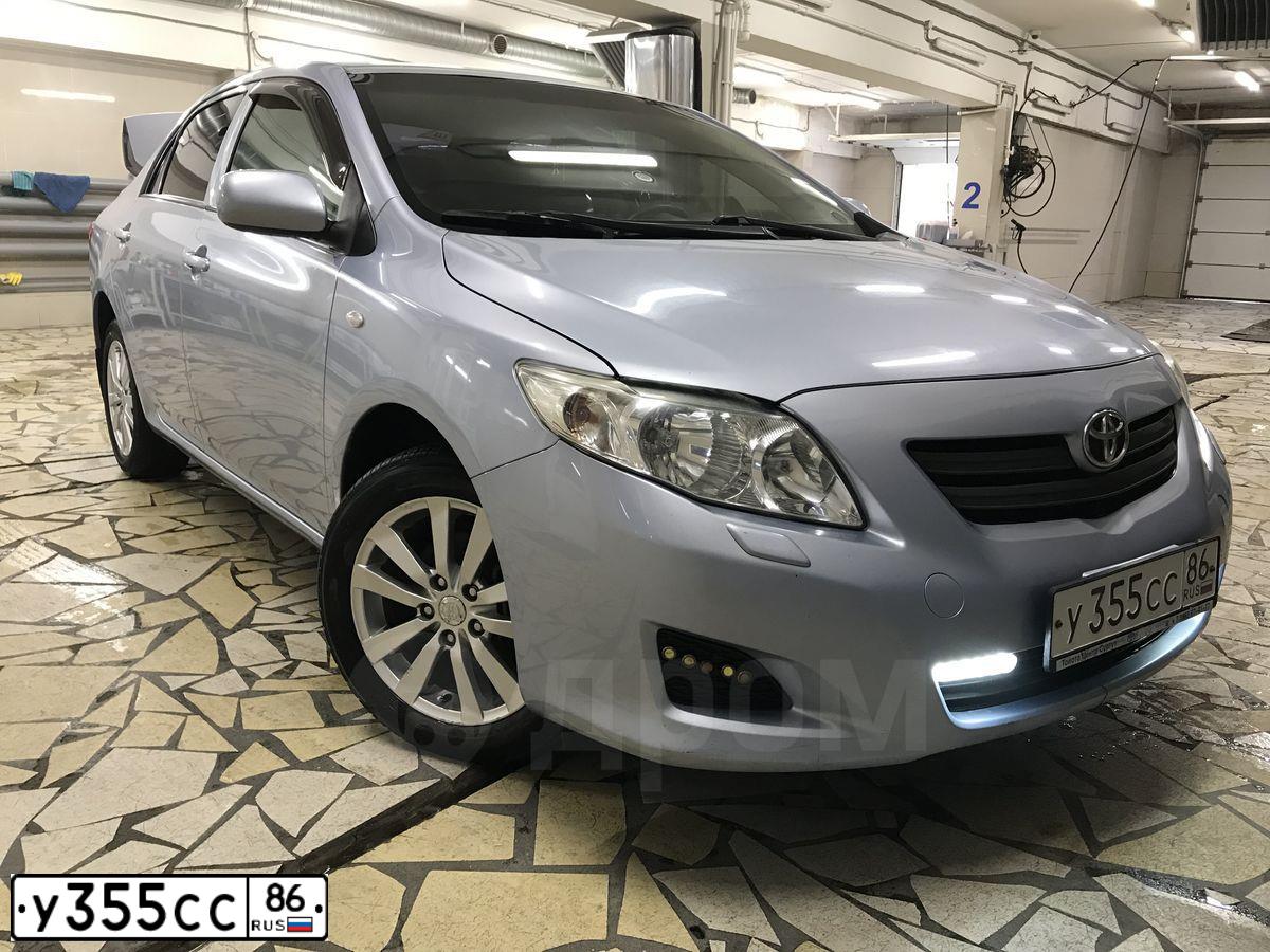Фото автомобиля TOYOTA COROLLA, 2008 — госномер У355СС86. Цвет: СВЕТЛО-ГОЛУБОЙ