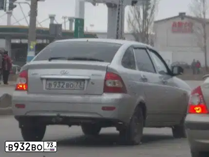 Фото автомобиля LADA 2172 PRIORA, 2009 — госномер В932ВО73. Цвет: СВЕТЛО СЕРЕБРИСТЫЙ МЕТАЛЛ
