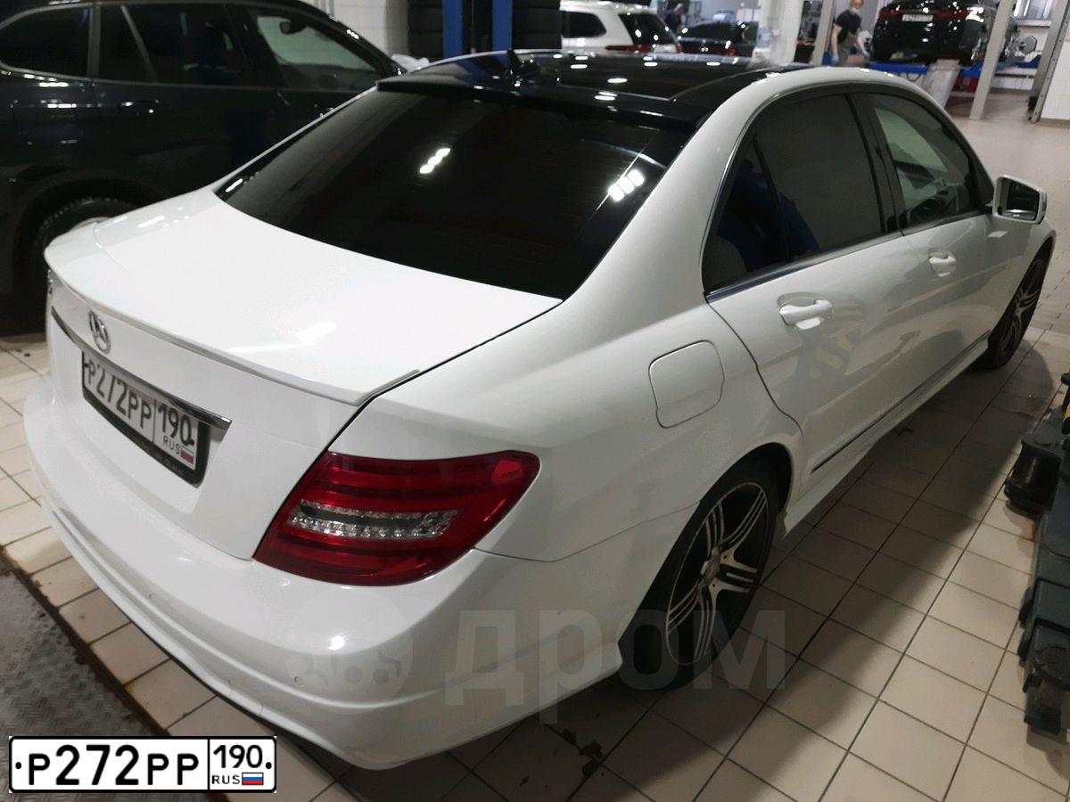 Фото автомобиля MERCEDES C-KLASSE, 2013 — госномер Р272РР190. Цвет: Белый