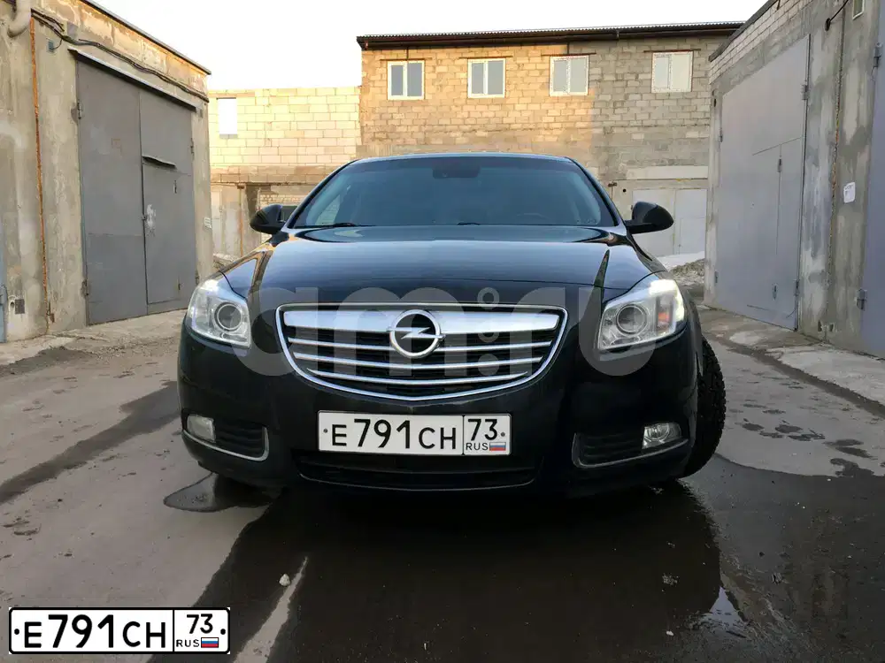 Фото автомобиля OPEL INSIGNIA, 2010 — госномер Е791СН73. Цвет: ЧЕРНЫЙ