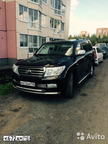 Фото автомобиля TOYOTA LANDCRUISER 200, 2008 — госномер У659МХ142. Цвет: ЧЕРНЫЙ