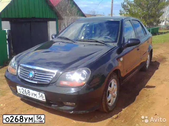 Фото автомобиля GEELY CK, 2007 — госномер О268УМ56. Цвет: ЧЕРНЫЙ