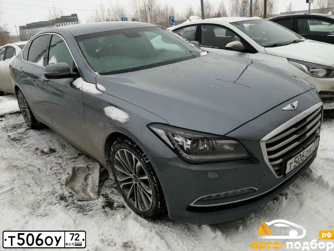 Фото автомобиля HYUNDAI GENESIS, 2014 — госномер Х939ХТ12. Цвет: СЕРЫЙ