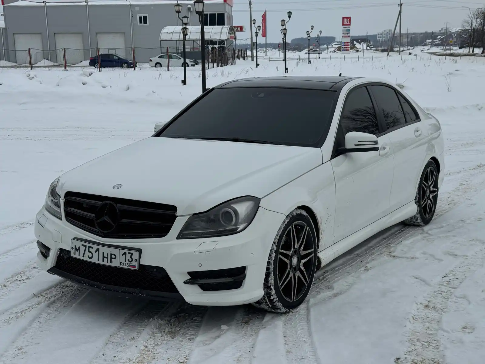 Фото автомобиля MERCEDES-BENZ C180, 2013 — госномер М514СТ13. Цвет: Белый
