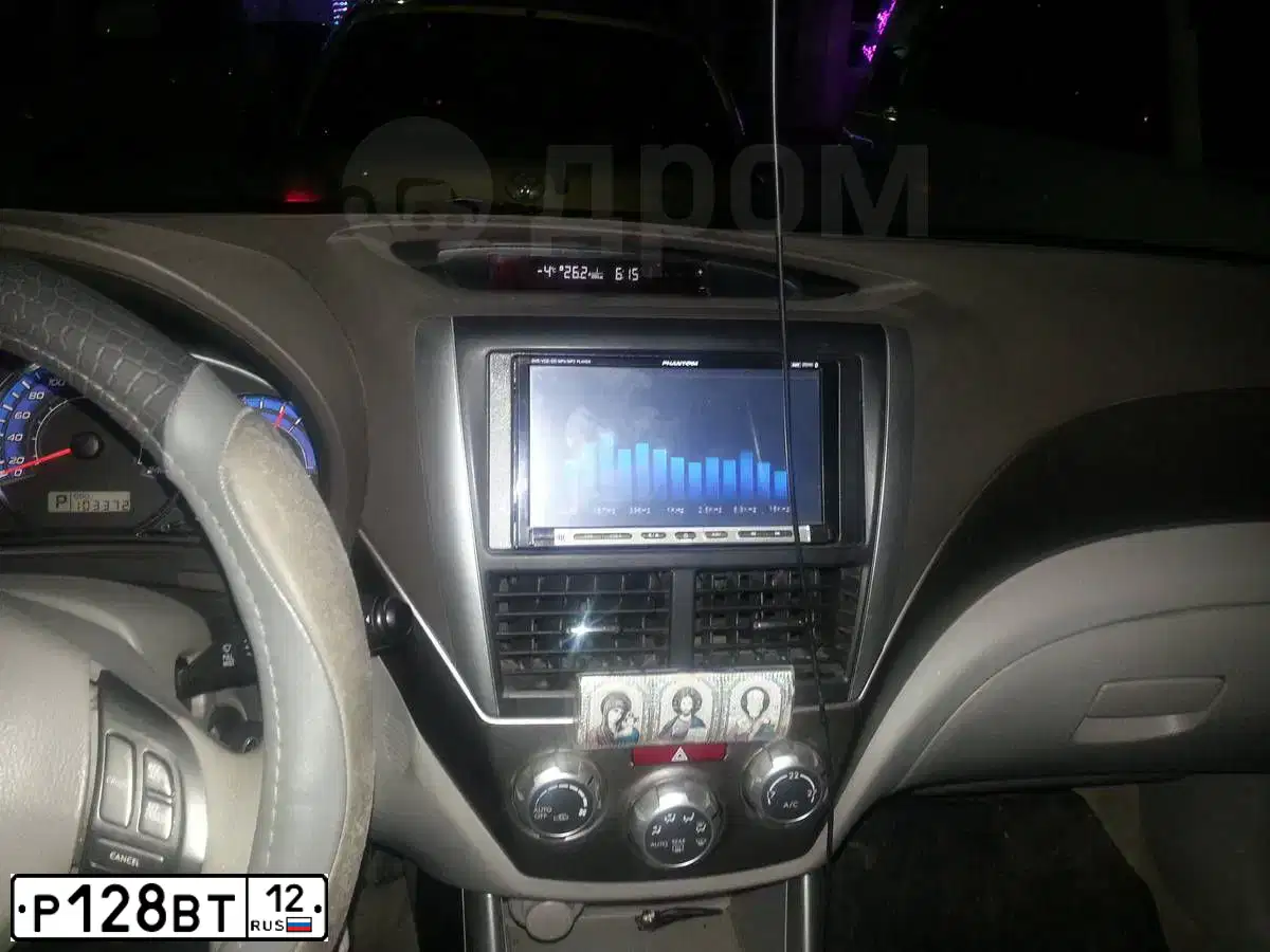 Фото автомобиля LADA 2191 GRANTA, 2014 — госномер Р128ВТ12. Цвет: Серо-Синий