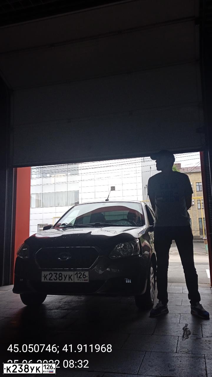 Фото автомобиля DATSUN N ON-DO, 2019 — госномер К666АХ126. Цвет: СЕРЫЙ