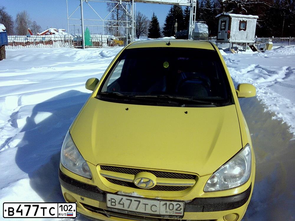 Фото автомобиля HYUNDAI GETZ, 2007 — госномер А553ВУ763. Цвет: СВЕТЛО-ЖЕЛТЫЙ
