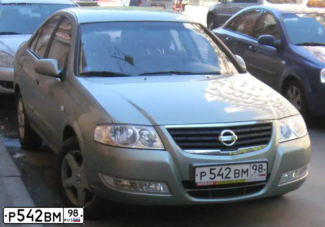 Фото автомобиля NISSAN ALMERA, 2007 — госномер В038МА142. Цвет: СЕРО-ЗЕЛЕНЫЙ