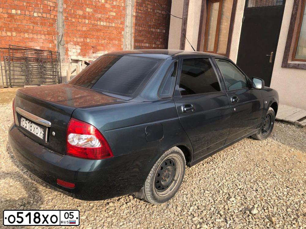 Фото автомобиля LADA PRIORA, 2012 — госномер Х554УР05. Цвет: сине-зеленый