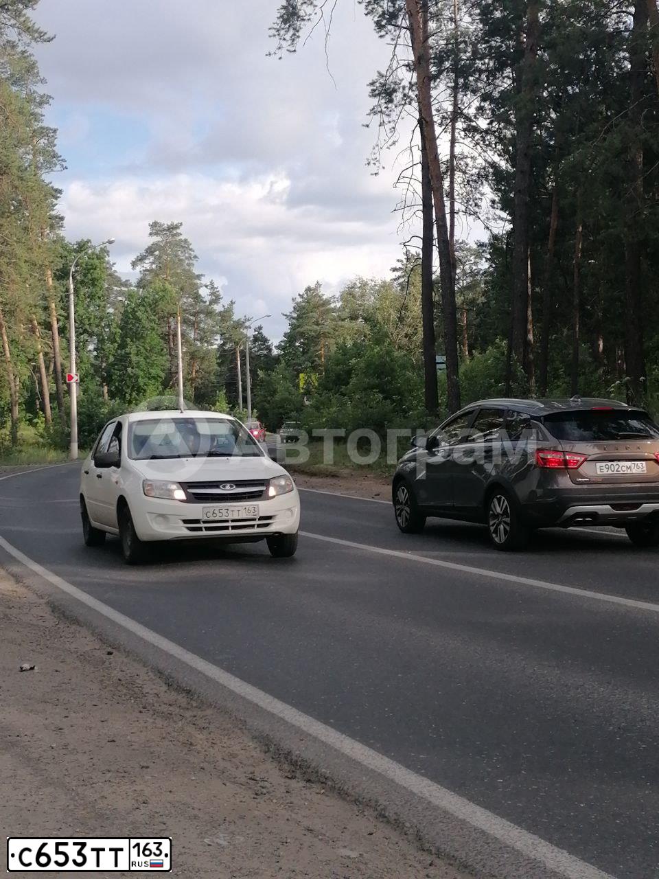 Фото автомобиля LADA GRANTA, 2014 — госномер Н655ВМ763. Цвет: Белый