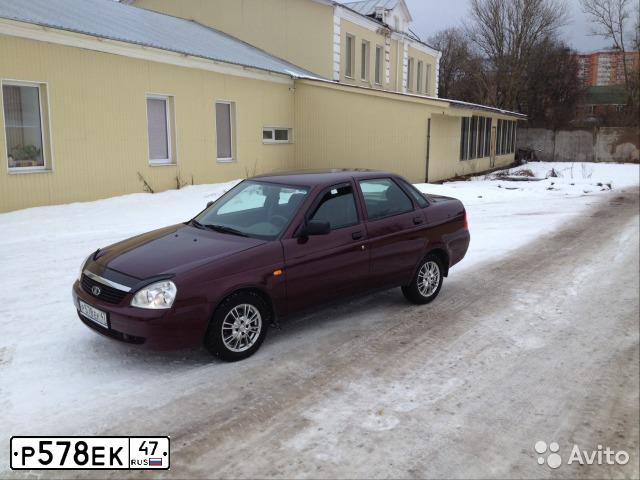 Фото автомобиля LADA 2170 PRIORA, 2008 — госномер В782ХМ47. Цвет: ТЕМНО-ВИШНЕВЫЙ