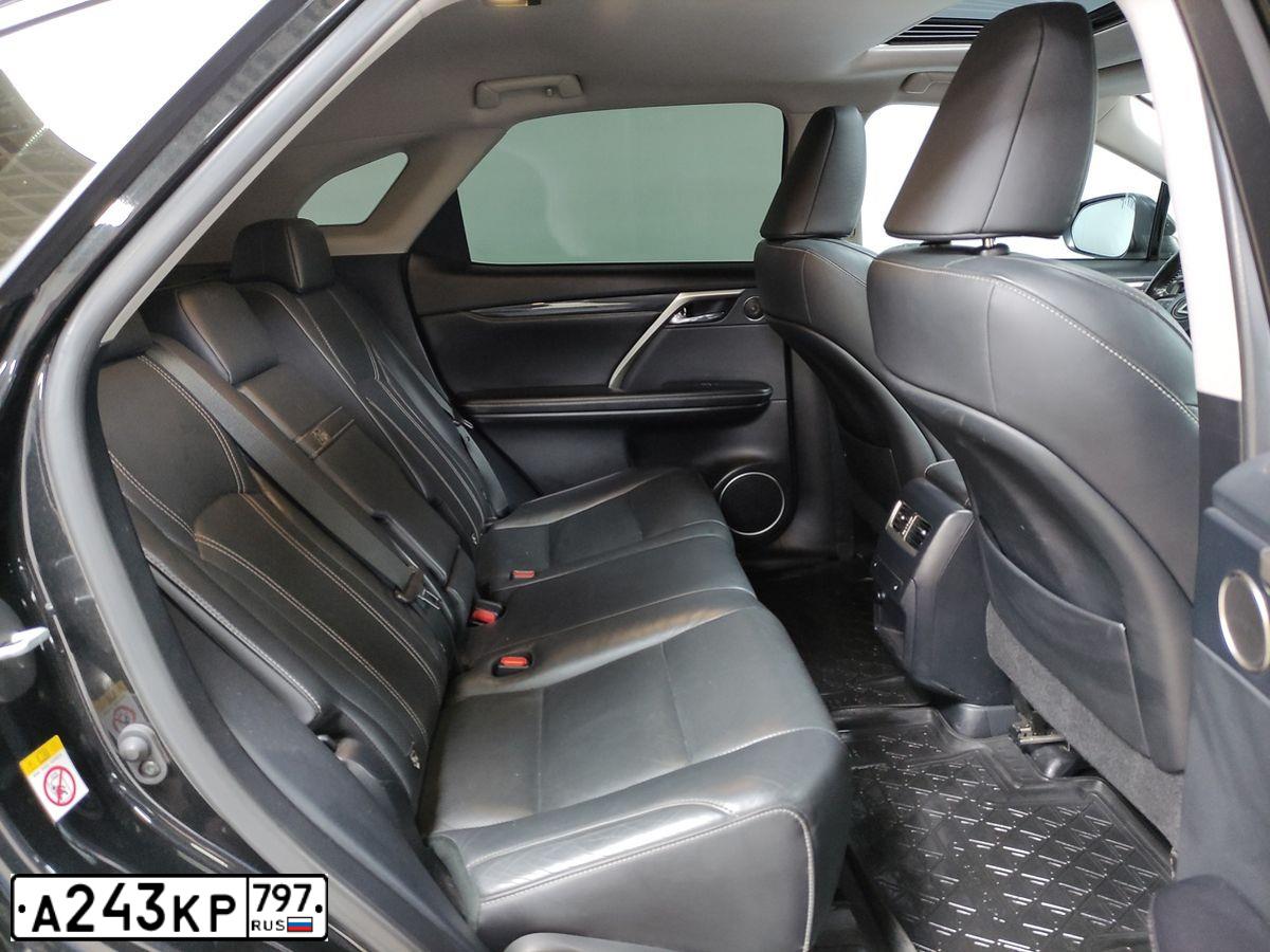 Фото автомобиля LEXUS RX, 2018 — госномер В497КМ977. Цвет: ЧЕРНЫЙ