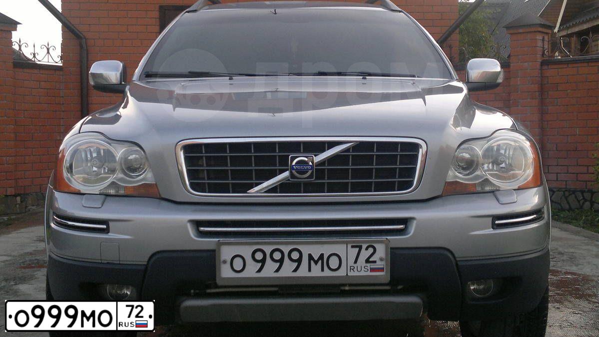 Фото автомобиля VOLVO XC90, 2008 — госномер О999МО72. Цвет: СЕРЕБРИСТЫЙ