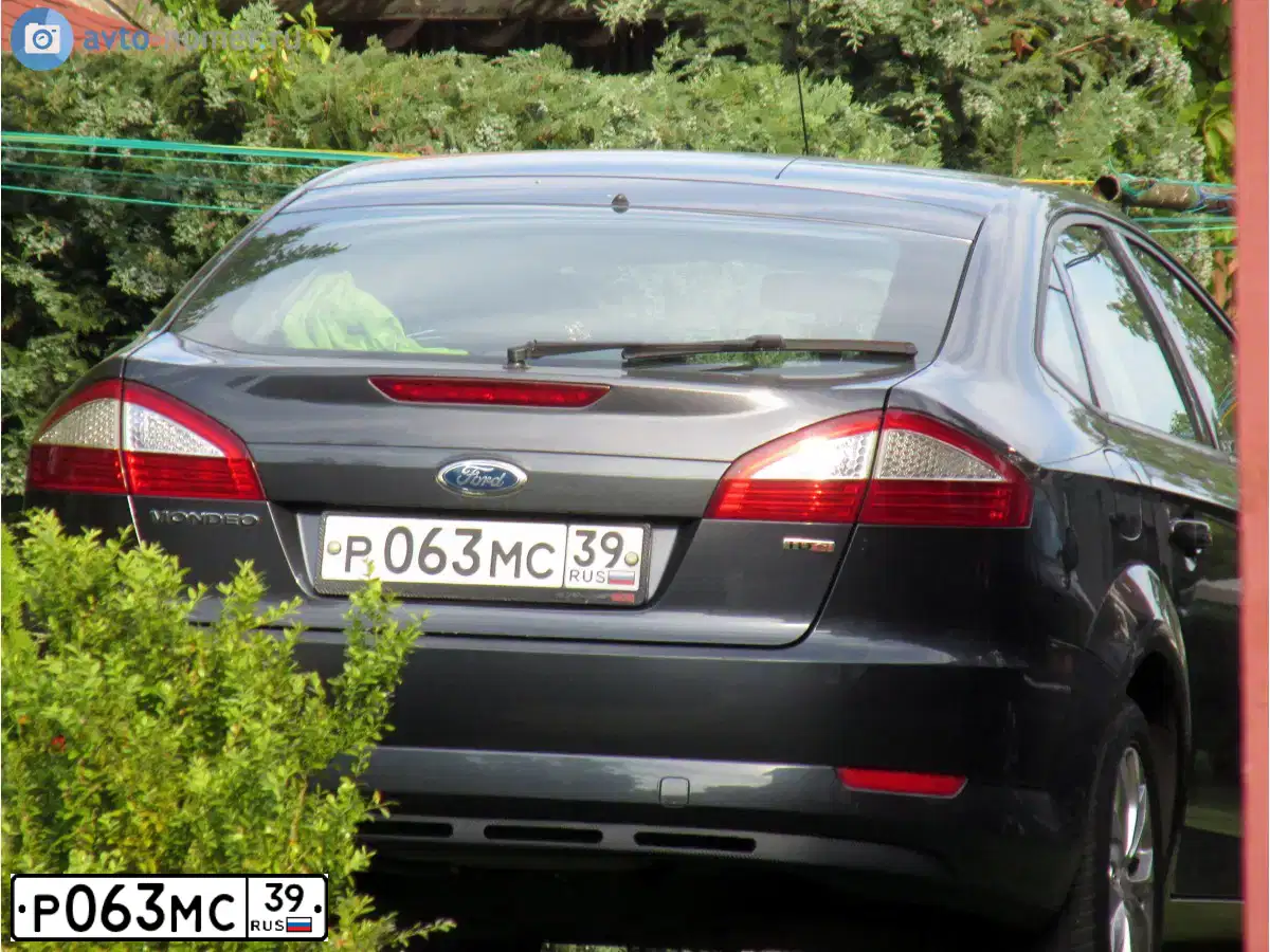 Фото автомобиля FORD MONDEO, 2008 — госномер С444КМ39. Цвет: СЕРЫЙ