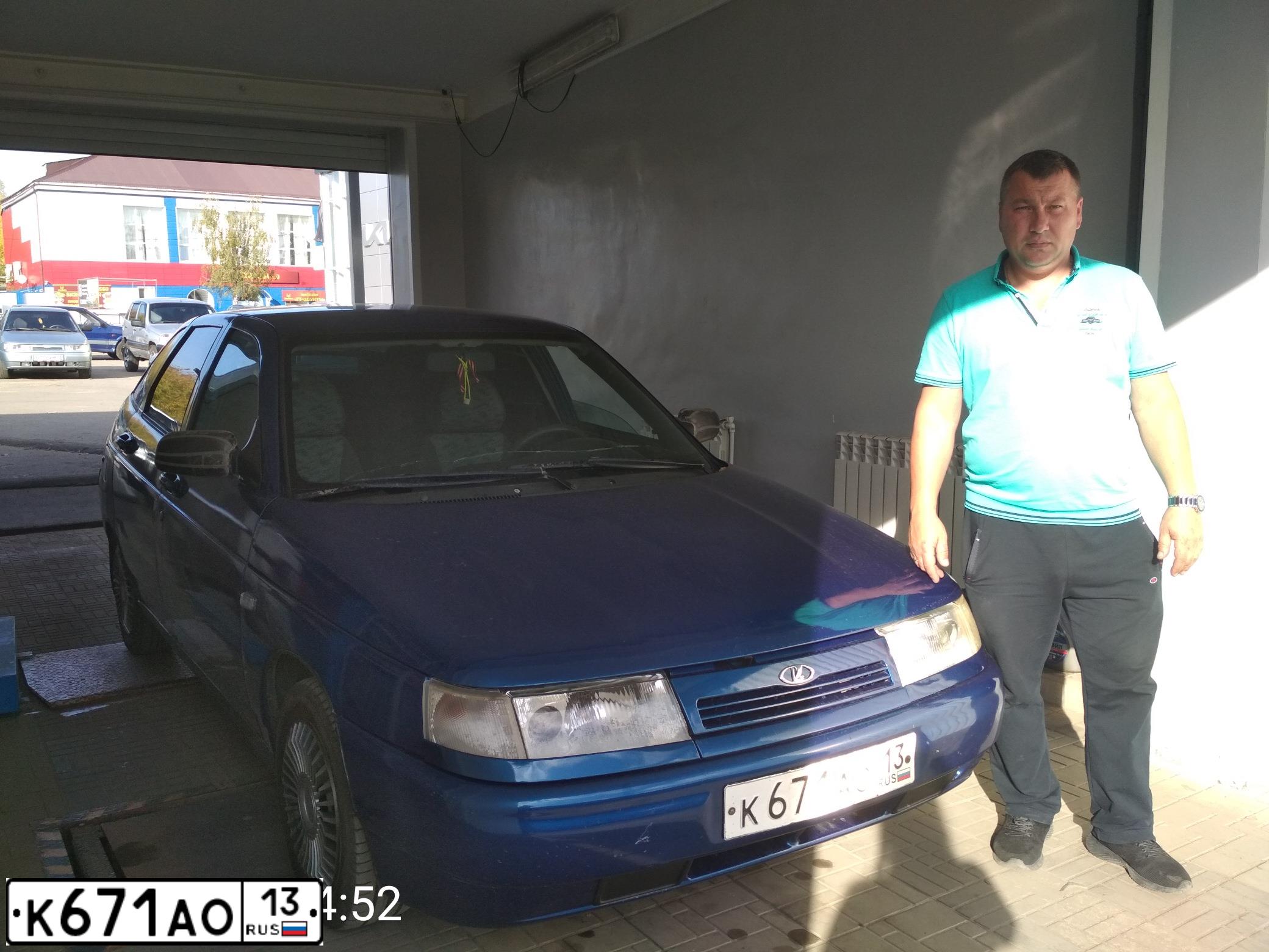 Фото автомобиля LADA 2112, 2007 — госномер К192ЕМ181. Цвет: синий
