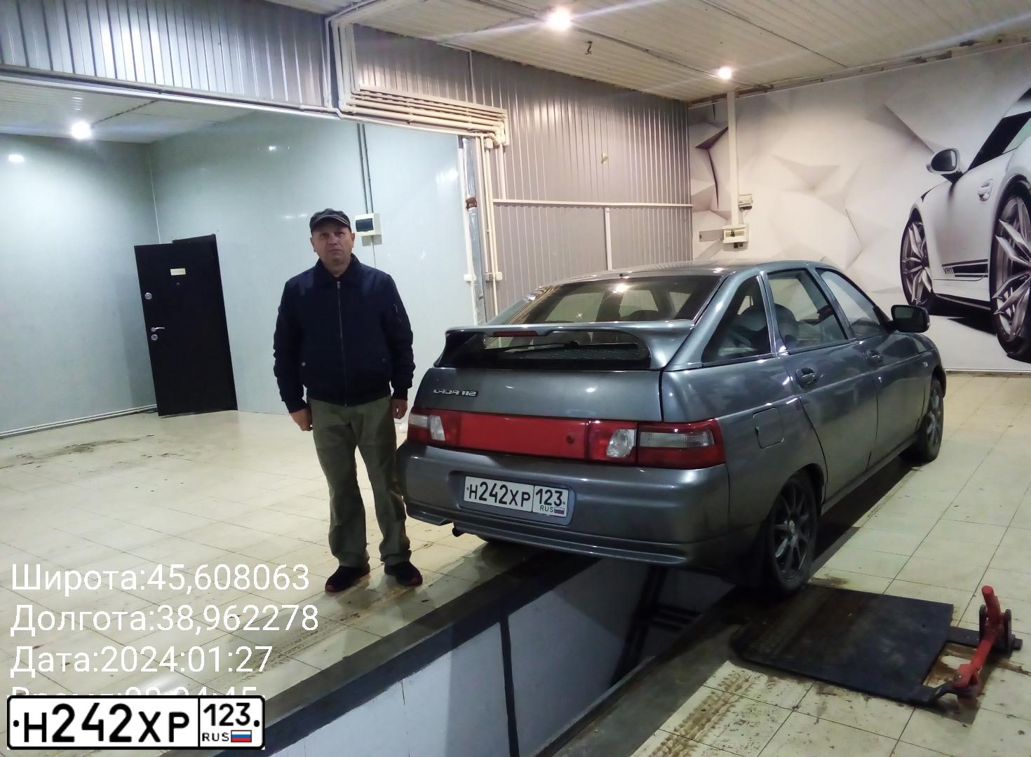 Фото автомобиля LADA 2112 LADA, 2005 — госномер В419ЕР180. Цвет: СЕРО ЗЕЛЕНЫЙ