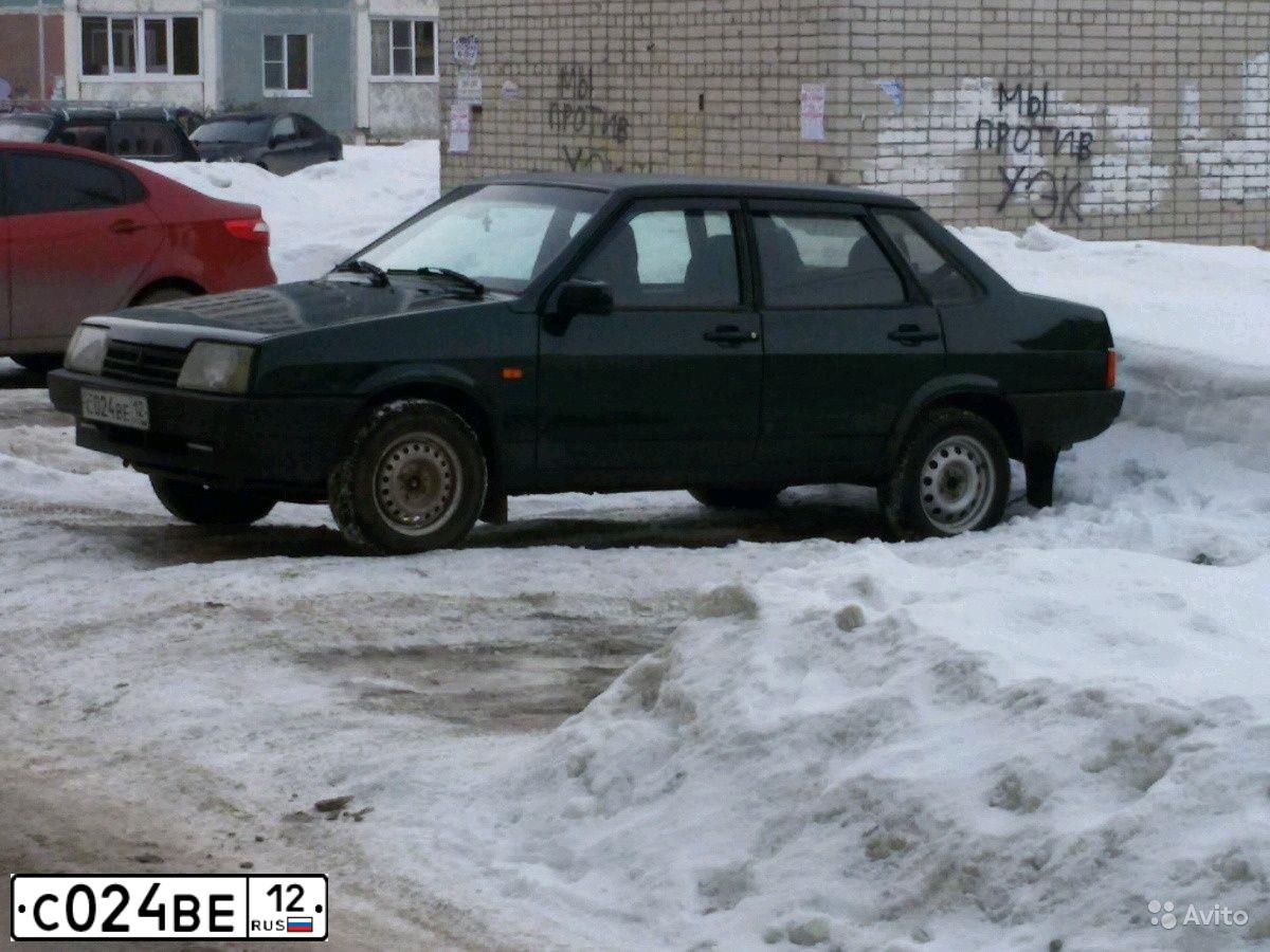 Фото автомобиля LADA 2109 SAMARA, 2004 — госномер С024ВЕ12. Цвет: Темно-зеленый