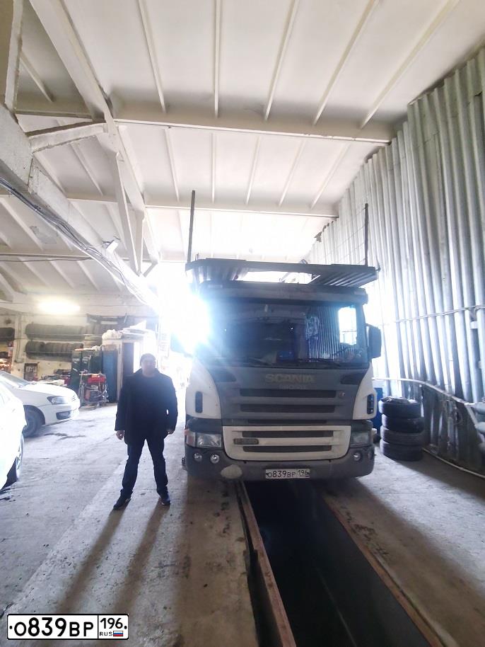 Фото автомобиля SCANIA SERIE P /4X2/, 2006 — госномер В111РР163. Цвет: Белый
