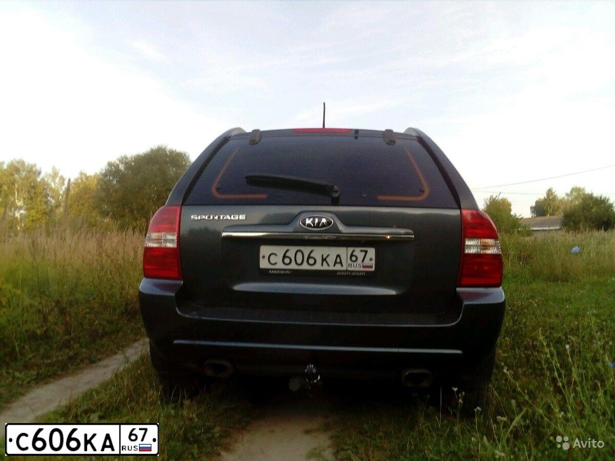 Фото автомобиля KIA SPORTAGE, 2008 — госномер С606КА67. Цвет: СЕРЫЙ