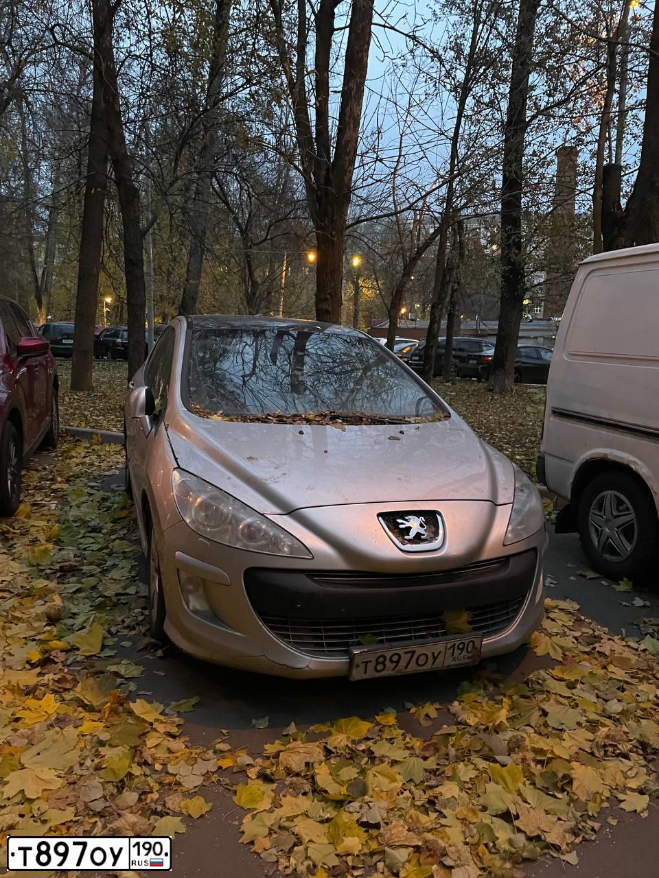 Фото автомобиля PEUGEOT 308, 2010 — госномер К159МК977
