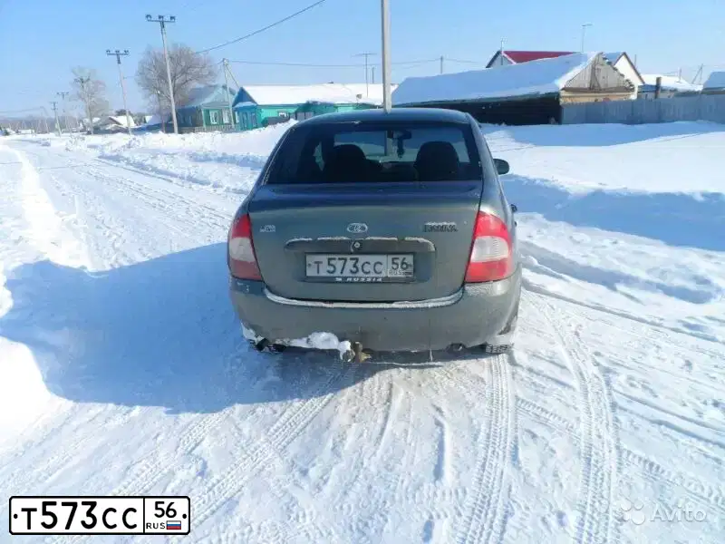 Фото автомобиля LADA KALINA, 2007 — госномер К979ВС156. Цвет: Темно-серый металлик