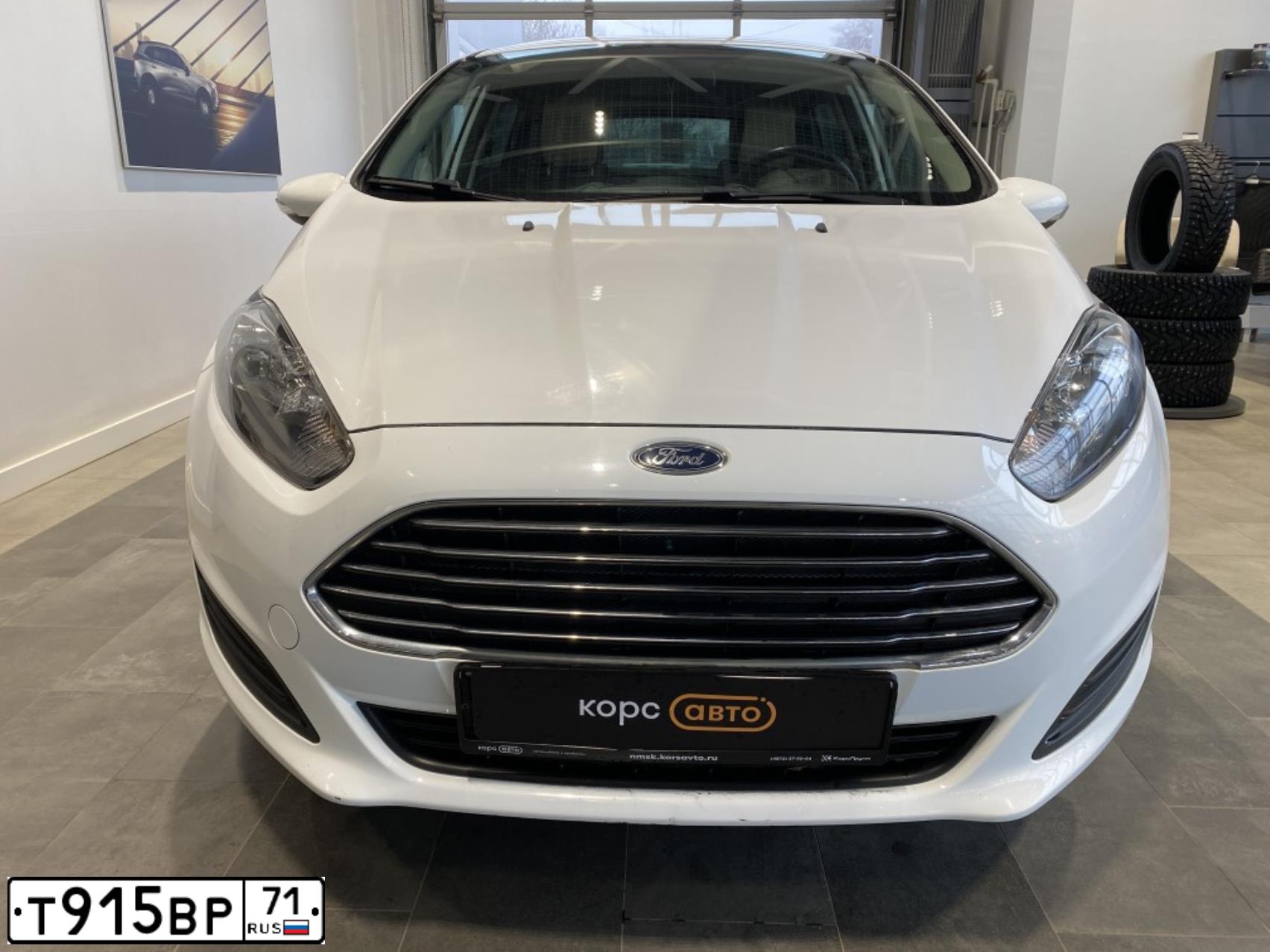 Фото автомобиля FORD FIESTA / ASPIRE, 2016 — госномер Т915ВР71. Цвет: БЕЛЫЙ