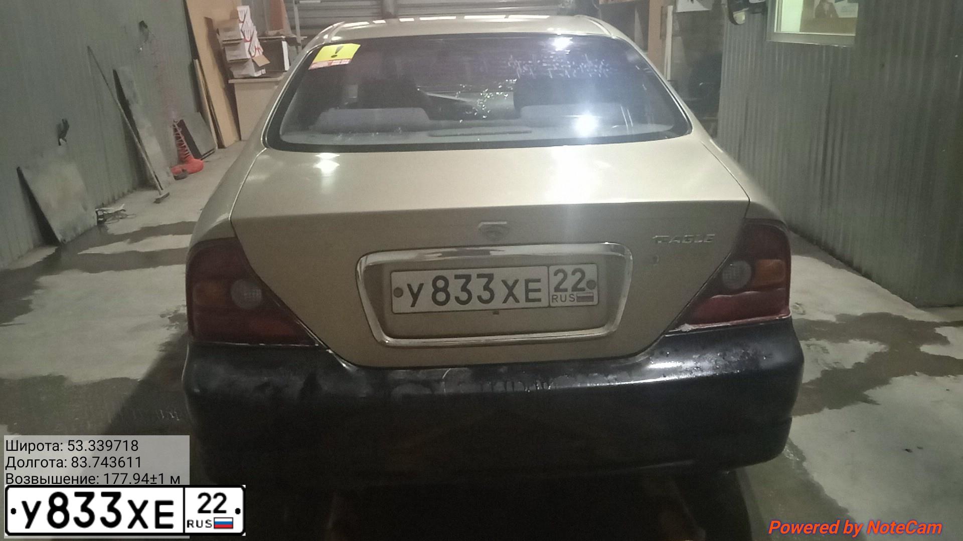 Фото автомобиля DAEWOO MAGNUS, 2000 — госномер У833ХЕ22. Цвет: Коричневый